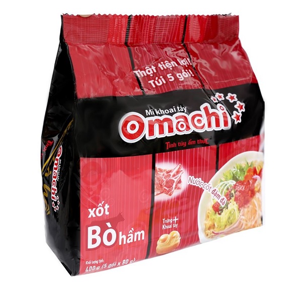 Omachi ramen daging sapi - 5 bungkus