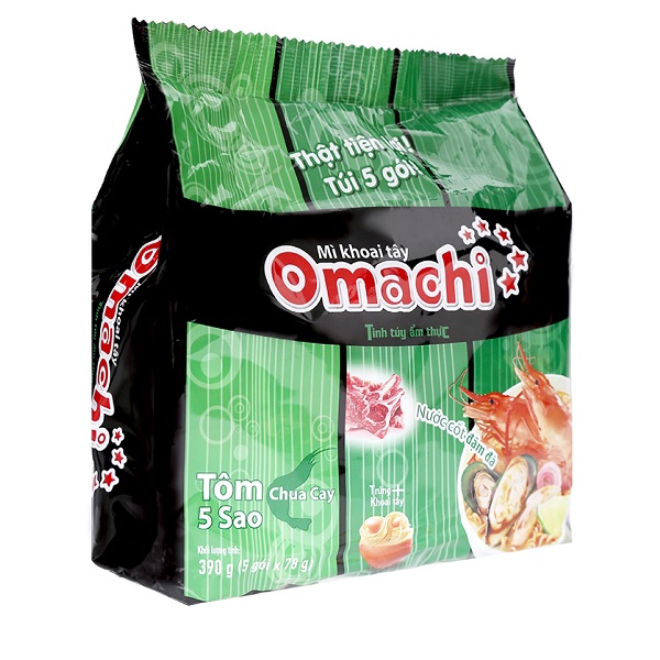 Omachi Ramen ချဉ်စပ်ပုဇွန် - ၅ထုပ်