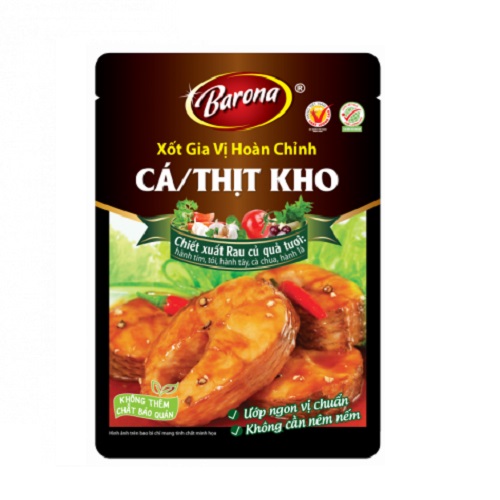 Xốt gia vị cá, thịt kho Barona 80g